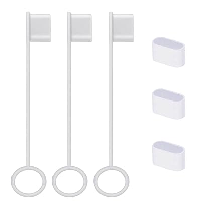 USB Type-C(オス)用 保護カバーキャップ 脱落防止 シリコン製 ソフト リード付 USB C ケーブル コネクタカバー キャップ 防塵 防湿 防錆 端子保護キャップ 保護カバー 半透明 6個入