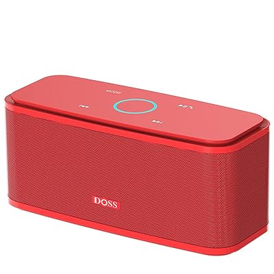Soundbox ワイヤレススピーカー Bluetooth5.0搭載 12Wパワフルなサウンド 20時間再生 IPX5防水 タッチコントロール TFカード/Aux入力対応 マイク内蔵 お風呂 車(レッド) Soundbox ワイヤレススピーカー Bluetooth5.0搭載 12Wパワフルなサウンド 20時間再生 IPX5防水 タッチコントロール TFカード/Aux入力対応 マイク内蔵 お風呂 車(レッド)