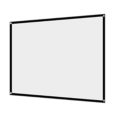 プロジェクター スクリーン 4:3 84インチ ポータブル 折り目がない 大きなサイズ 持ち運びやすい 壁掛..