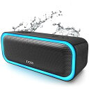 SoundBox Pro Bluetooth スピーカー20W 強化された低音 ワイヤレス ポータブル 小型 ブルートゥース スピーカー【イルミネーション機能 20時間再生 IPX6防水 パッシブラジエーター搭載 ワイヤレスステレオ Aux/TFカー