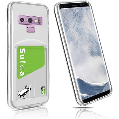 Samsung Galaxy Note9 SC-01L SCV40 ケース クリア カード収納 Galaxy Note9 ソフトカバー 薄型 透明TPU 指紋防止 落下防止 傷防止 軽量 Qi急速充電対応 Galaxy Note9 SC-01L S