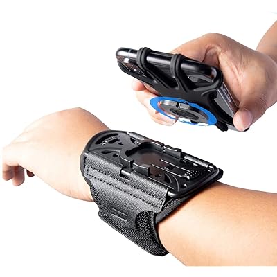 360°回転式 ランニング腕バンド アームバンド 取り外し可能スマホ腕ホルダー スマホ 腕バンド 高弾力/防汗/軽量/男女共用 4~6.5 インチのiphone 16/15/14/13/12/mini/XS/XR,Samsung Galaxy,全機種