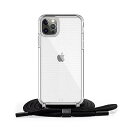Apple iPhone 12Pro Max 用 ケース iPhone 12Pro Max カバー ネック ショルダー ストラップ付き スマホ シリコン カバー 紐付き 斜めがけ 織りストラップ付き 調節可能なショルダー クロスボディ ネックレス 保(2)