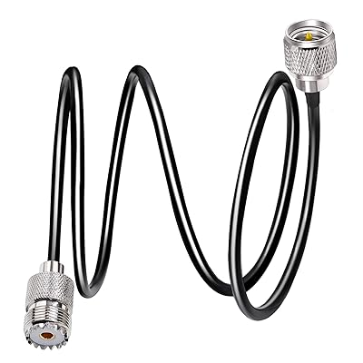 ミニ UHF オス - UHF メス延長ケーブル ミニ UHF オスプラグ - SO239 PL259 メスジャック同軸ジャンパ..