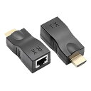 HDMIエクステンダー HDMI to RJ45 HDMI延長器 HDMI送受信機 TX/RX 4K2K 1080P 3D CAT 5E/6LAN イーサネット...