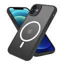 iPhone12 ケース 半透明 MagSafe対応 スマホケース iphone 12 iphone12 カバー マグネット搭載 アイフォン 12 用 カバー 耐衝撃 マット感 黄ばみなし ストラップホール付き マグセーフ対応 ワイアレス充電対応 マ