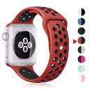 コンパチブル Apple Watch バンド 38mm 42mm 40mm 44mm,ソフトシリコンバンド 通気性 スポーツシリコンストラップリストバンド交換バンドリストバンド iWatch series SE/8/7/6/5/4/3/2/1に対応(2)