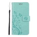 らくらくスマートフォン F-42Aケース手帳型 可愛い花柄 横開きらくらくスマートフォン me F-01L 高級PUレザーケース ストラップ付き F01L F42A スマホケース カードポケット付きFujitsu 富士通 スマートフォン F-42A