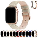 アップルウォッチ バンド Apple Watch バンド アップルウォッチベルト 本革 装着簡単 保護ケース付き レディース メンズ 1/2/3/4/5/6/7/8/9/SE/SE2/Ultra/Ultra2シリーズ対応 (42mm 44mm 45m(2)