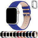 apple watch バンド Apple Watch Ultra2/Ultra シリーズ9/8/7/6/5/4/3/2/1/SE2/SE用 本革 交換ベルト レザー アップルウォッチ ベルト おしゃれ 高級 本革 交換バンド ビジネス レディース&(2)