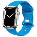 コンパチブル Apple Watch バンド ベルト 柔らかいシリコン素材のスポーツバンド 防水性 通気性 耐久性 柔軟 運動 おしゃれ 40mm 41mm 42mm 44mm 45mm 46mm 49mm S/M M/L アップルウォッチ Ultr(2)