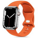 コンパチブル Apple Watch バンド ベルト 柔らかいシリコン素材のスポーツバンド 防水性 通気性 耐久性 柔軟 運動 おしゃれ 40mm 41mm 42mm 44mm 45mm 46mm 49mm S/M M/L アップルウォッチ Ultr(2)