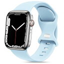 コンパチブル Apple Watch バンド ベルト 柔らかいシリコン素材のスポーツバンド 防水性 通気性 耐久性 柔軟 運動 おしゃれ 40mm 41mm 42mm 44mm 45mm 46mm 49mm S/M M/L アップルウォッチ Ultr(2)