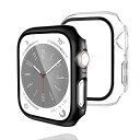 【2枚セット】 Apple Watch 8 7 用 ケース 41mm 一体型 全面保護 アップルウォッチ8 7 カバー キズ防止 曇らない マット 取り付け簡単...