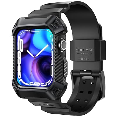 Apple Watch Series 7 45mm/44mm ケース 保護カバー バンド 衝撃吸収 アップルウォッチ シリーズ Apple Watch 7/6/SE/5/4 44mm/45mm兼用 ブラック Apple Watch Series 7 45mm/44mm ケース 保護カバー バンド 衝撃吸収 アップルウォッチ シリーズ Apple Watch 7/6/SE/5/4 44mm/45mm兼用 ブラック