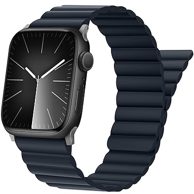 シリコン磁気アップルウォッチ バンド コンパチブル Apple Watch バンド 49mm 46mm 45mm 44mm 42mm Ultra2 Ultraシリーズ 10 9 8 7 6 5 4 3 2 1 SE 、強力な磁気閉鎖を備えた調整可能な シリコン磁気アップルウォッチ バンド コンパチブル Apple Watch バンド 49mm 46mm 45mm 44mm 42mm Ultra2 Ultraシリーズ 10 9 8 7 6 5 4 3 2 1 SE 、強力な磁気閉鎖を備えた調整可能な