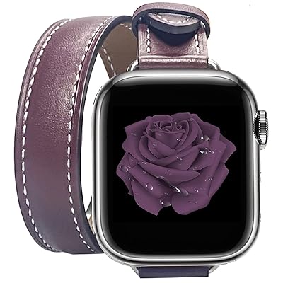 コンパチブル アップルウォッチ バンド 40mm 38mm 41mm 45mm 44mm 42mm 49mm iWatch Series 8 7 SE 6 5 4 3 2 1 Apple Watch バンド女性男性スポーツ交換高級本革二重巻細いストラ コンパチブル アップルウォッチ バンド 40mm 38mm 41mm 45mm 44mm 42mm 49mm iWatch Series 8 7 SE 6 5 4 3 2 1 Apple Watch バンド女性男性スポーツ交換高級本革二重巻細いストラ