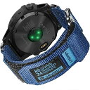 ガーミンベルト 22MMナイロンスポーツバンド Fēnix 8 AMOLED 47mm,Garmin Fenix 7 Solar/7 Sapphire Solar,EPIX 2,Fenix 5/5 Plus,Instinct,MARQ Expedit(2)