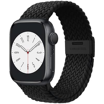 アップルウォッチ バンド Apple Watch バンド 編み込み 伸縮 調整可能 ソロループ Series 8 7 6 SE 5 4 3 2 1 Ultra 49mm 45mm 44mm 42mm 41mm 40mm 38mm 全機種対応 スポーツ