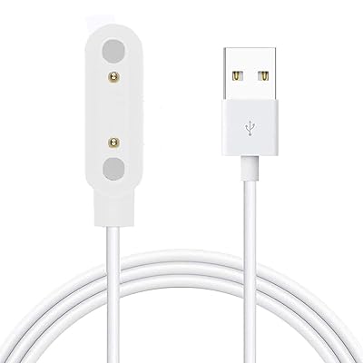 for Lanavida スマートウォッチ ケーブル, USB 磁気充電ケーブル 磁気吸着 1メートル 対応 Lanavida K56 Pro 1.39インチ スマートウォッチ/OMMQ スマートウォッチ K56 Pro 1.39インチ (白い) for Lanavida スマートウォッチ ケーブル, USB 磁気充電ケーブル 磁気吸着 1メートル 対応 Lanavida K56 Pro 1.39インチ スマートウォッチ/OMMQ スマートウォッチ K56 Pro 1.39インチ (白い)