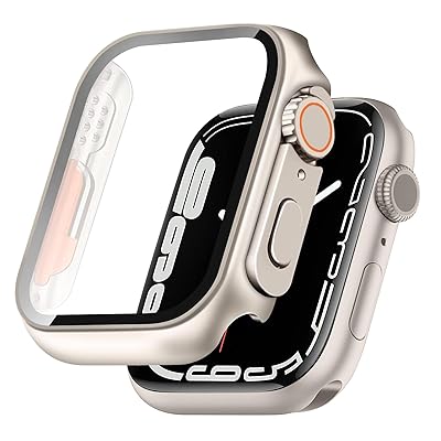 対応 Apple Watch ケース 44mm 対応 アップルウォッチ カバー Apple Watch Ultra風ケース Apple Watch カバー 全面保護 二重構造 アップルウォッチ ケース ガラスフィルム 一体型 Apple Watch
