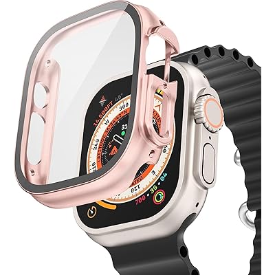 【2023強化版】 for Apple Watch ケース 40mm 41mm 44mm 45mm 対応 と互換性があり 数秒で Ultra シリーズの外観に変換できます ガラスフィルム 一体型 apple watch 用 カバー アップルウォッチ