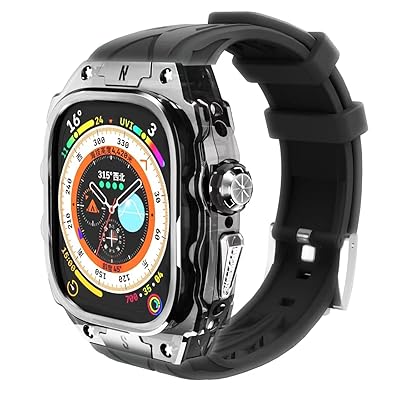 Apple Watch用ケース Apple Watch Ultra 1/2 49mm用バンパーケース付き 頑丈なメンズ高級透明保護 メンズ 頑丈なケース バンパーApple Watch スポーツバンドiWatch Series Ultra 49mm耐 Apple Watch用ケース Apple Watch Ultra 1/2 49mm用バンパーケース付き 頑丈なメンズ高級透明保護 メンズ 頑丈なケース バンパーApple Watch スポーツバンドiWatch Series Ultra 49mm耐