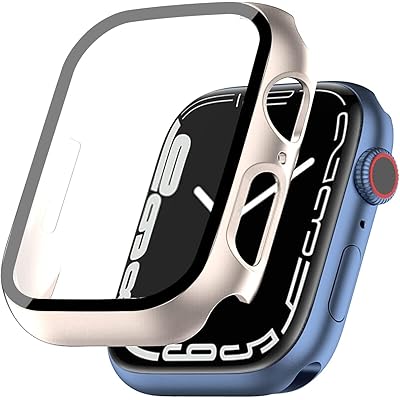 【2023強化版】 for Apple Watch ケース 2023 Apple Watch Series 9/Series 8/Series 7 41mm 用 ケース 一体型 apple watch 用 カバー アップルウォッチ ケース 傷防止 耐
