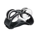 フットパーカッション タンバリン 足タンバリン 楽器 伸縮性あるストラップ 軽量 コンパクト フットジングルベル アクセサリー 1個入 3色選択可(ブラック)