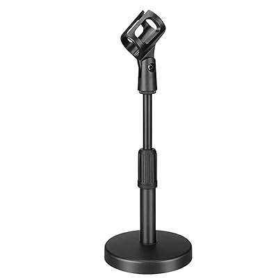 卓上マイクスタンド 高さ調節可能 安定 ブラック マイクホルダー付ブランド色黒いモデル商品説明【商品概要】【高さ調節可能】高さは約200～300(mm)間で調節可能なので、どなたでも使いやすい仕様となっております。【安定感のある土台】横幅約115mmの土台部分は、重厚感があり安定感抜群。【マイクホルダー付属】マイクホルダーが付属しており、手軽ですぐに使用可能。直径約2.5cm-3.2cmマイクが使用可能。【使用範囲広い】卓上での使用に最適なマイクスタンド。インターネット生放送・ゲーム実況用として、宅録・DTM用として、更には講演会や各種イベントなど様々なシーンで活躍。【品質】ご購入商品はお買い上日より一年以内、商品自体の品質問題で不具合等がございましたら、ご遠慮なくお問い合わせください。きちんとサービスをご対応致します。【商品説明】【商品詳細】商品種別：楽器・音響機器商品名：卓上マイクスタンド 高さ調節可能 安定 ブラック マイクホルダー付製造元：色：黒い商品タイプ：モダン【当店からの連絡】
