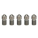 高温鋭い硬化工具鋼 3Dプリンター用 鋼ノズル 5PCS3Dプリンターノズル(0.6mm)