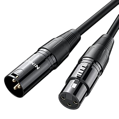 マイクケーブル XLR ケーブル キャノンケーブル (1.5M) マイク 延長 オス-メス XLRバランス接続 マイク録音用 コンデンサマイク、AVアンプ、スピーカー等の録音デバイスに対応 NCA21H332