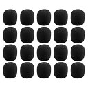 40PCS マイクスポンジ ピンマイク スポンジ 風防 マイク ヘッドセット 厚 水洗い可能 雑音防止 汎用品 内径5mm/8mm/13mm 40個入り 黒(内...