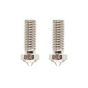 X-PLUS3/X-MAX3 3Dプリンター用銅メッキ押出ノズル 0.4mm M6 2個入り