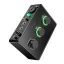 USBオーディオインターフェイス 2入力2出力 XLRマイク接続 楽器入力対応 音声モニタリング可能 ゲイン調節ノブ 48Vファンタム電源 楽器/ギター/音楽 ビデオ/動画作成 録音/実況/配信 ポッドキャスト オーディオミキサー ボーカル用 Amp