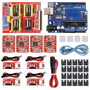 CNCシールドキット CNCシールドV3.0 + A4988モータドライバ + R3開発ボード + ヒートシンク + USBケーブル + Endstopリミット...