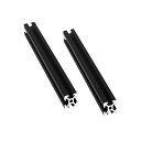 2pcs 2020 300mm 3Dプリンター部品 2020 アルミニウム ヨーロッパ標準 リニアレール アルミニウムプロファイル 黒い cnc部品 酸化 アルミフレーム DIY素材