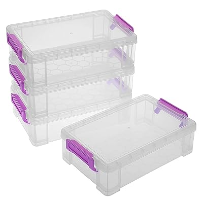 多機能筆箱 収納ケース 積み重ねでき ス プラスチック 透明 シンプル クリア 収納ケース 工具ケース ふた付き 4個セット (ホワイト+パープル) 多機能筆箱 収納ケース 積み重ねでき ス プラスチック 透明 シンプル クリア 収納ケース 工具ケース ふた付き 4個セット (ホワイト+パープル)