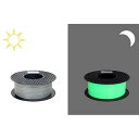 PETG フィラメント ダークグリーンで光る 1.75mm 1kg 3Dプリンターフィラメント グローグリーン PETGフィラメント FDM 3Dプリント素材 ...
