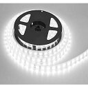 高輝度 LEDテープライト 5m 防水 12V 600連 (120LED/m) SMD5050 ホワイト 白ベース 正面発光 漁船/船舶/トラック/航海灯/屋外...