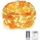 LEDイルミネーションライト 電池式 フェアリーライト 100電球 10m リモコン付属 8パターン タイマー機能 点滅 ストリングスライト 点灯 調光可能 防...