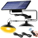 分離型2灯LEDソーラーライト 屋外 LED センサーライト 5500mAh超大電池容量 延長コード3m*4本 太陽光パネル充電 自動点灯/消灯 電気代不要 センサーライト 分離式 高輝度 LED 防水 防犯 室外/室内兼用 リモコン付き 取付簡単
