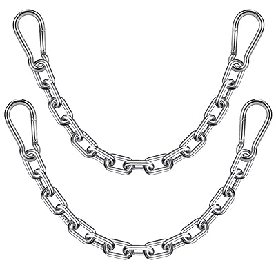 2個 ハンギングチェア鎖 と 4 スプリング フック,304 ステンレス スチール ブランコハンモックチェア ..