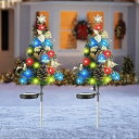 クリスマス 飾り イルミネーションライト 屋外 防水 ソーラー 埋め込み 明るい 自動点灯 消灯 省エネ 照明飾り おしゃれ ガーデンライト クリスマスオーナメント LED ソーラーライト 庭 雰囲気作り 飾りライト 2本セット
