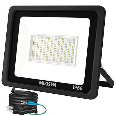 【超明るい】led投光器 100W 作業灯 看板灯 昼光色 12000LM IP66防水 120°広角 100V対応 ワークライト ..