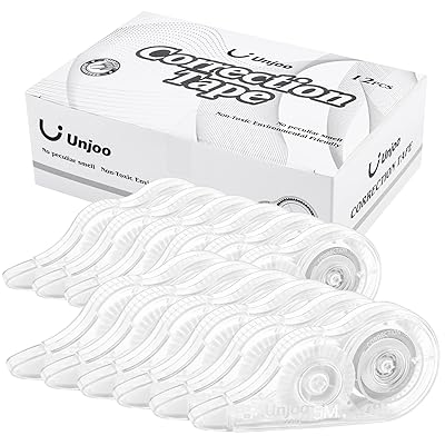 修正テープ 5メートル 12本パックカラー 修正テープ PETテープコア パック 修正用品 修正ペン 大容量 ..