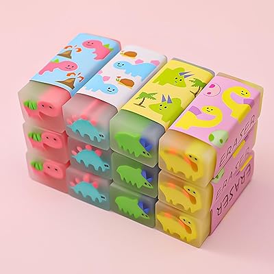 消しゴム【15個セット】鉛筆消しゴムセット かわいい新恐竜パター 人気 子供用鉛筆消しゴム 子供 可愛..