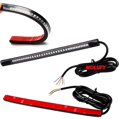 バイク ledブレーキランプ テープ 48SMD 12V 赤い ledテールランプ バイク 汎用 レッド信号ライトテール 高輝度 防震 バイクウインカー 防水 バイクライセンスランプ