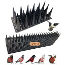 NGE鳥よけ とげマット 3.5cm長い刺と1cm短い刺が密集 40cm×12枚入り 樹脂製 耐候性10年 長さ調節可能 4連結 景観を損なわず 簡単設置 ベラ...