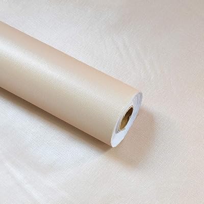 壁紙シール 無地 45x950cm DIY 剥がせる リメイクシート 模様替え 防水 耐熱 防カビ カッティングシート 厚手 接着剤不要 シャンパン色